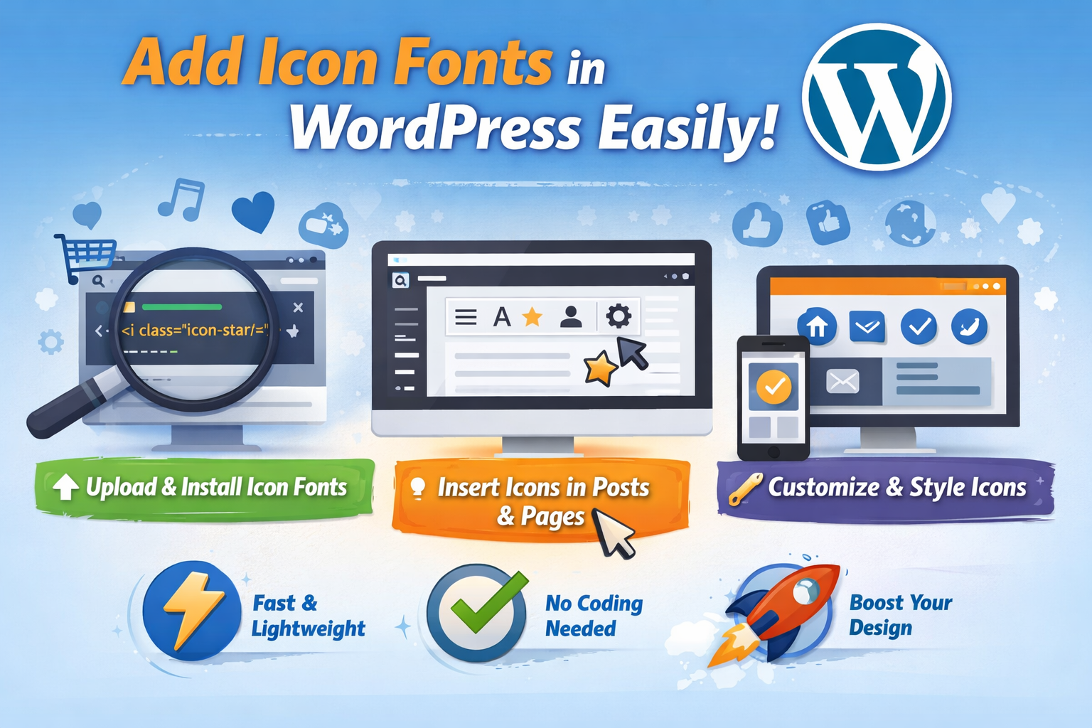 How to Add Icon Fonts in WordPress Easily in 2026 1 How to Add Icon Fonts in WordPress Easily in 2026