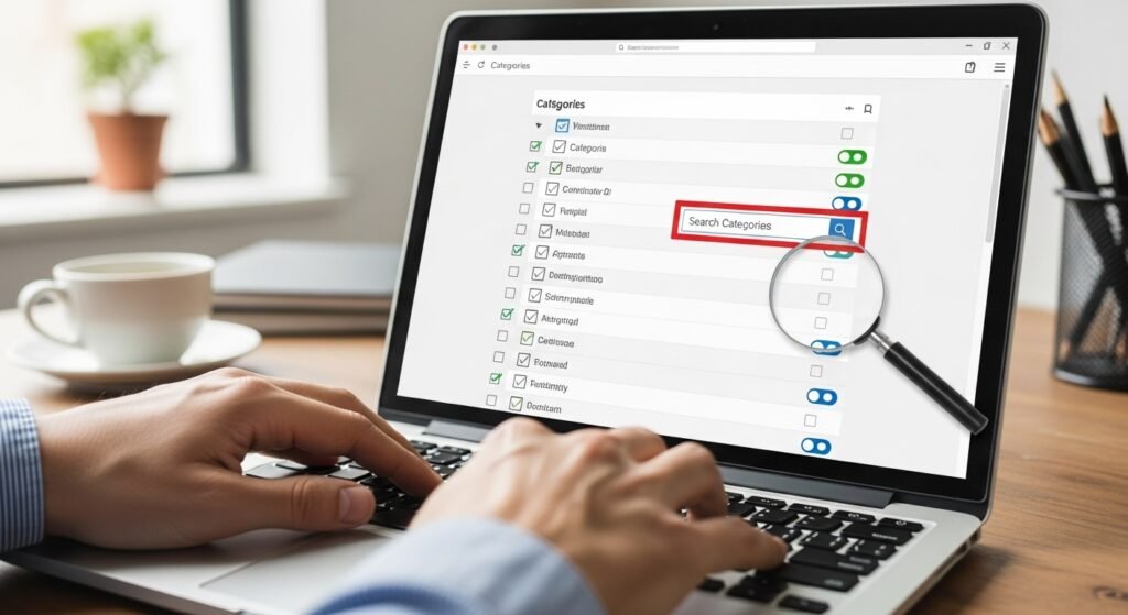 Effortlessly Show and Hide Categories 